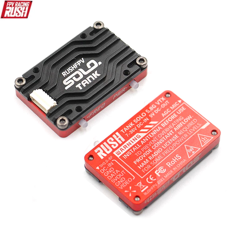 Fpv Drone Vtx - RUSH SoloถังVTX 5.8Gเครื่องส่งสัญญาณCNC Shell 1.6Wไมโครโฟนในตัวการกระจายความร้อนสําหรับRC FPV